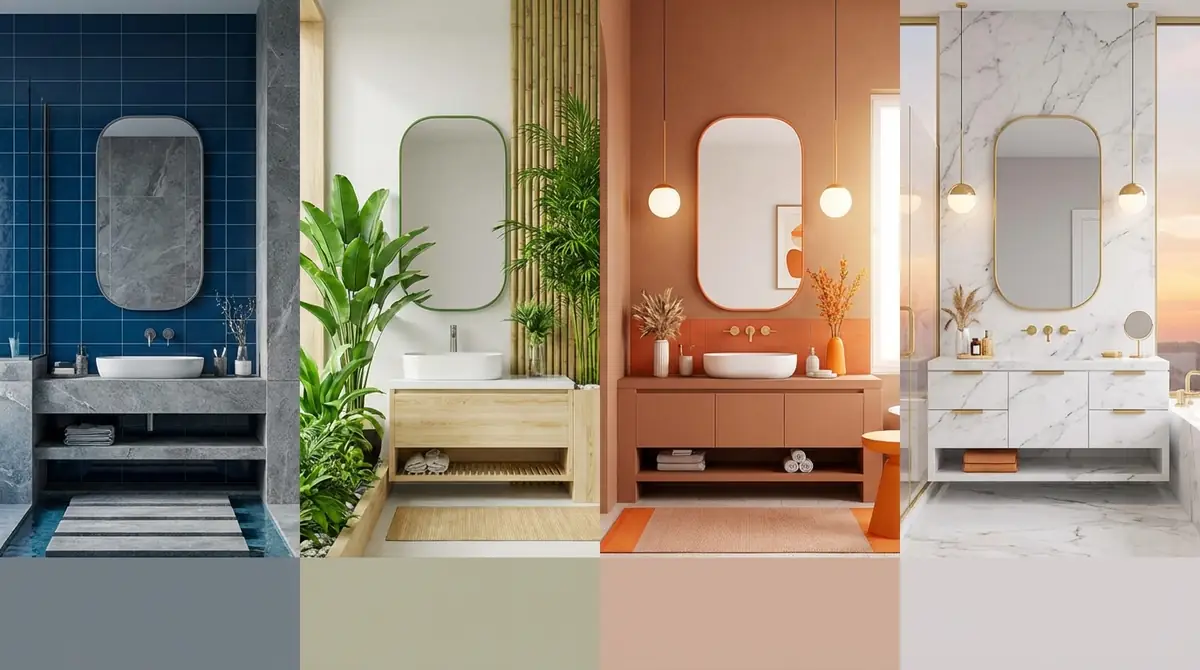 【方角別】洗面所の風水に相性の良い色一覧