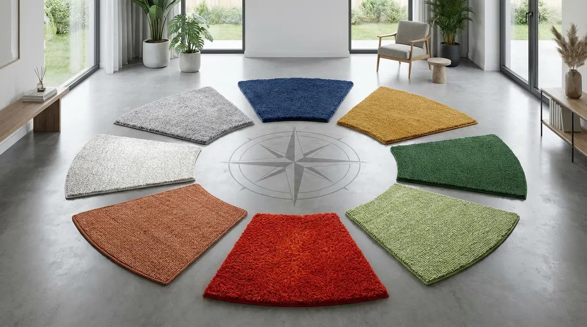 【方角別】風水カーペットの色の選び方｜8方位を徹底解説