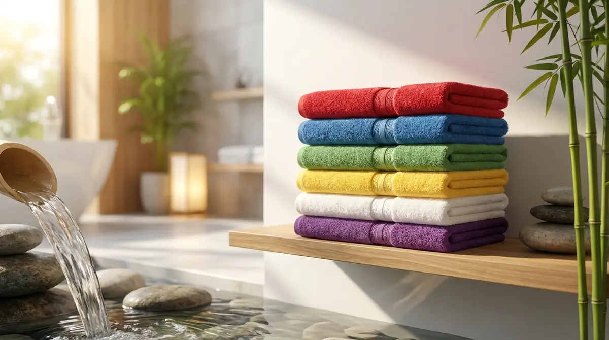 タオルの色が風水で重要視される理由