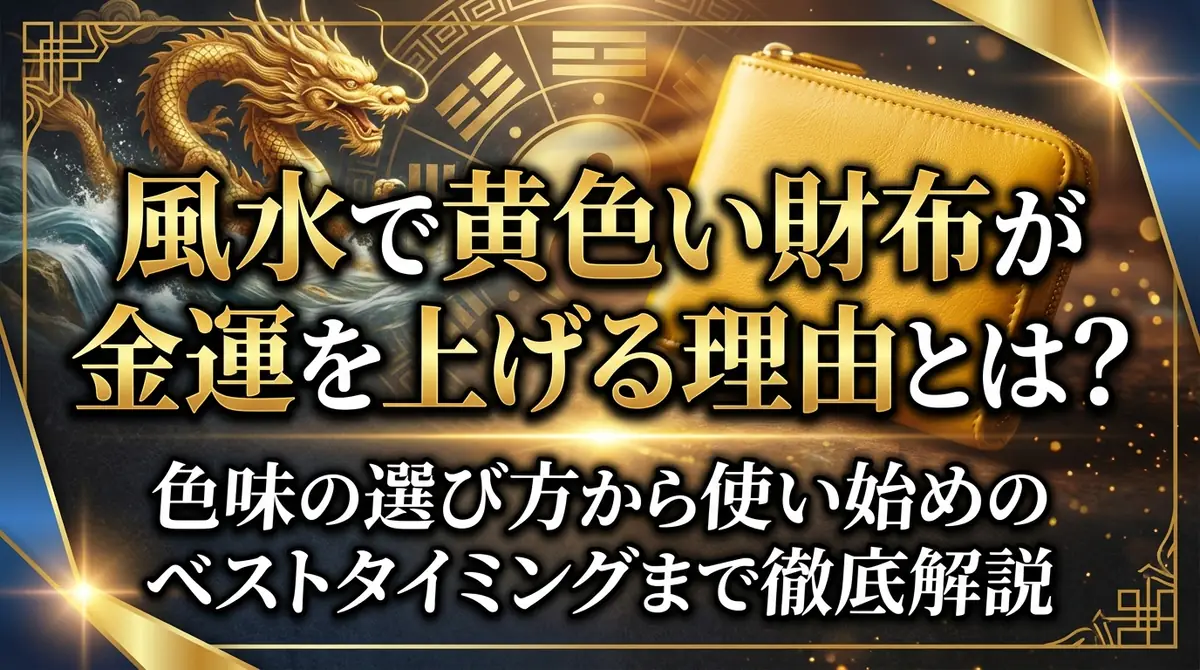 風水で黄色い財布が金運を上げる理由とは？色味の選び方から使い始めのベストタイミングまで徹底解説