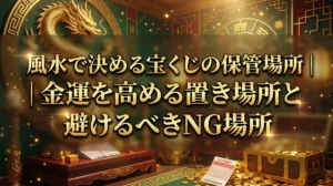 風水で決める宝くじの保管場所｜金運を高める置き場所と避けるべきNG場所