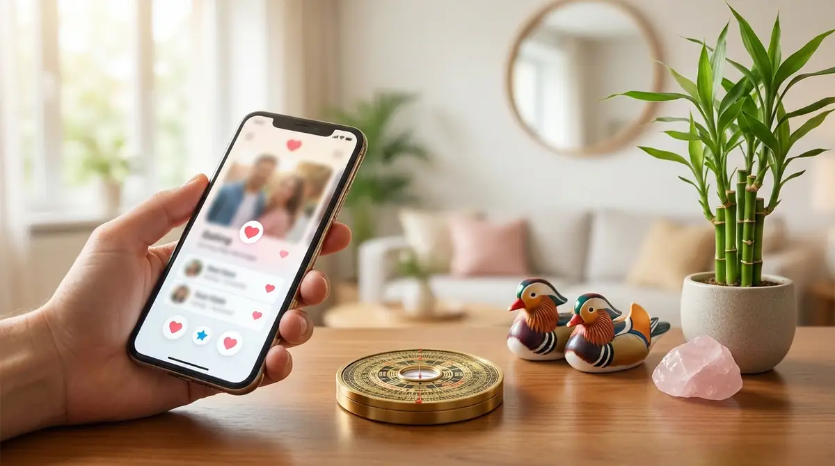 マッチングアプリで出会えないのは「運」のせい?風水が恋愛に効く理由