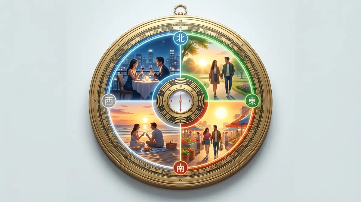 風水の方角別おすすめデートプラン