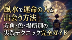 風水で運命の人と出会う方法｜方角・色・場所別の実践テクニック完全ガイド
