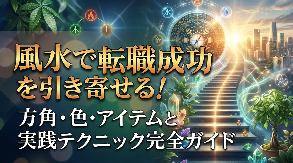 風水で転職成功を引き寄せる！方角・色・アイテムと実践テクニック完全ガイド