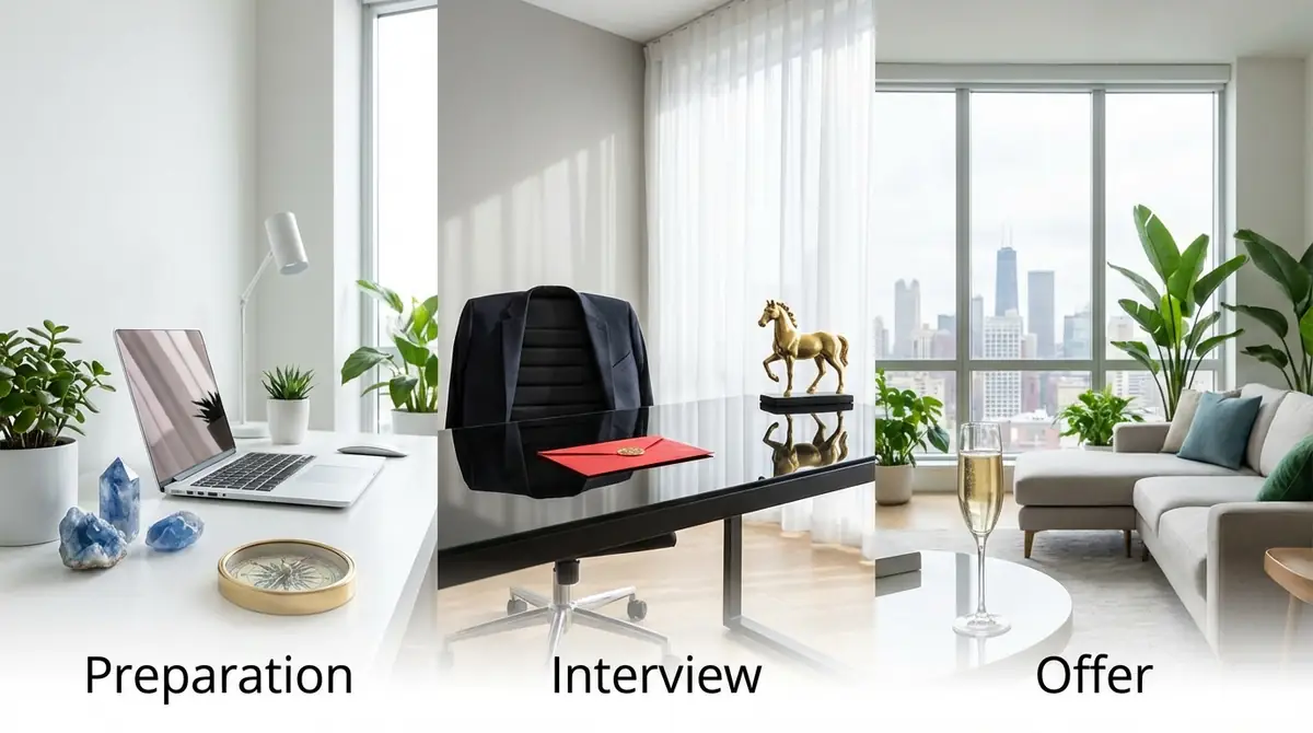 転職活動フェーズ別の風水テクニック