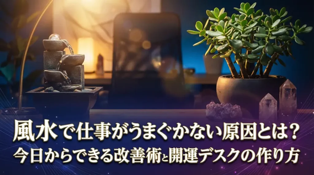 風水で仕事がうまくいかない原因とは？今日からできる改善術と開運デスクの作り方
